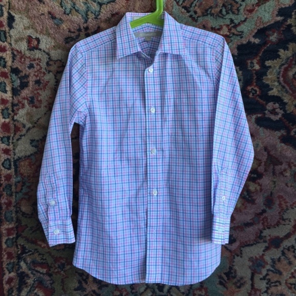 Nordstrom Button Down Boys Plaid - Picture 2 of 5